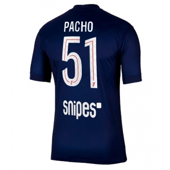 Billige Fotballdrakt Paris Saint-Germain Willian Pacho #51 Replika Hjemmedrakt 2025-26 Kortermet